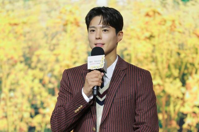 배우 박보검이 5일 오전 서울 영등포구 콘래드 서울에서 열린 넷플릭스Netflix 시리즈 폭싹 속았수다 제작발표회에 참석해 인사말을 하고 있다 20250305사진유대길 기자 dbeorlf123ajunewscom