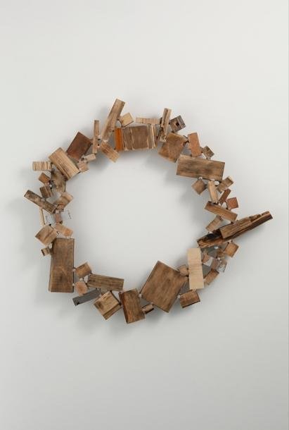 Johyun Gallery Kishio Suga Topological Linkage 20082009 Wood 82 x 91 ¡¿ 11 cm