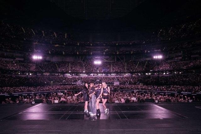 BLACKPINK perform at SoFi Stadium in Los Angeles US Courtesy of YG Entertainment