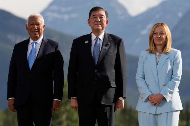 Áö³´Þ ij³ª´Ù¿¡¼ ¿¸° ÁÖ¿ä 7°³±¹G7 Á¤»óȸ´ã¿¡ Âü¼®ÇÑ ¿ÞÂʺÎÅÍ ¾ÈÅä´Ï¿ì ÄÚ½ºÅ¸ EU »óÀÓÀÇÀå À̽ù٠½Ã°Ô·ç ÀϺ» ÃѸ® Á¶¸£Áö¾Æ ¸á·Î´Ï ÀÌÅ»¸®¾Æ ÃѸ®»çÁøAP¿¬ÇÕ´º½º