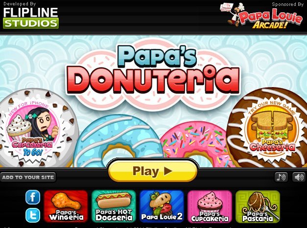 파파스 도너테리아(Papas Donuteria) - 뽐뿌:플래시게임 파파스 도너테리아(Papas Donuteria)