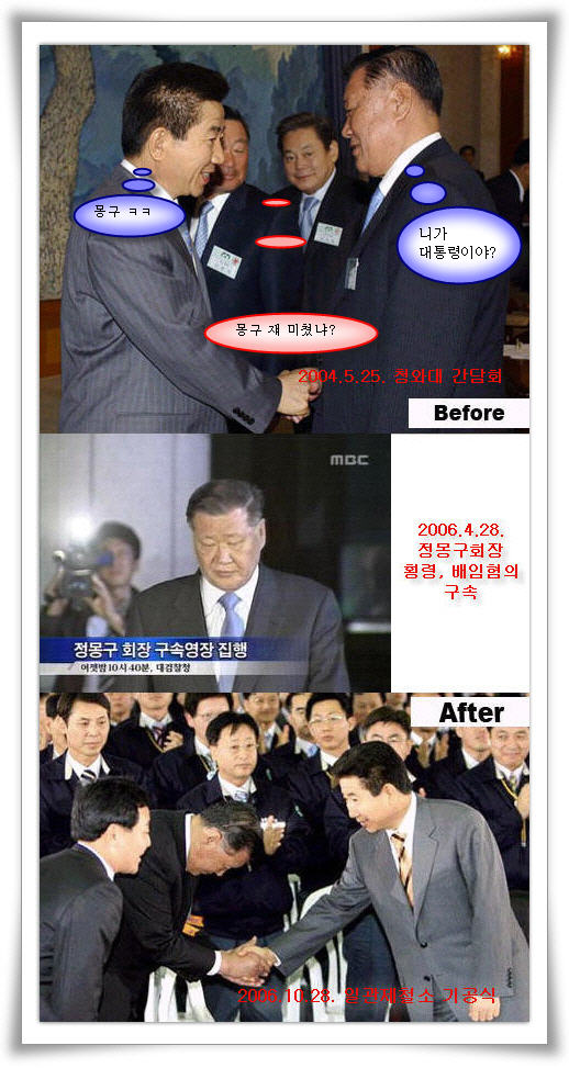 이재용이 대통령한테 90도 인사하는 거 보니 노무현정부 때 생각나요 - 뽐뿌:자유게시판 이재용이 대통령한테 90도 인사하는 거 보니... 