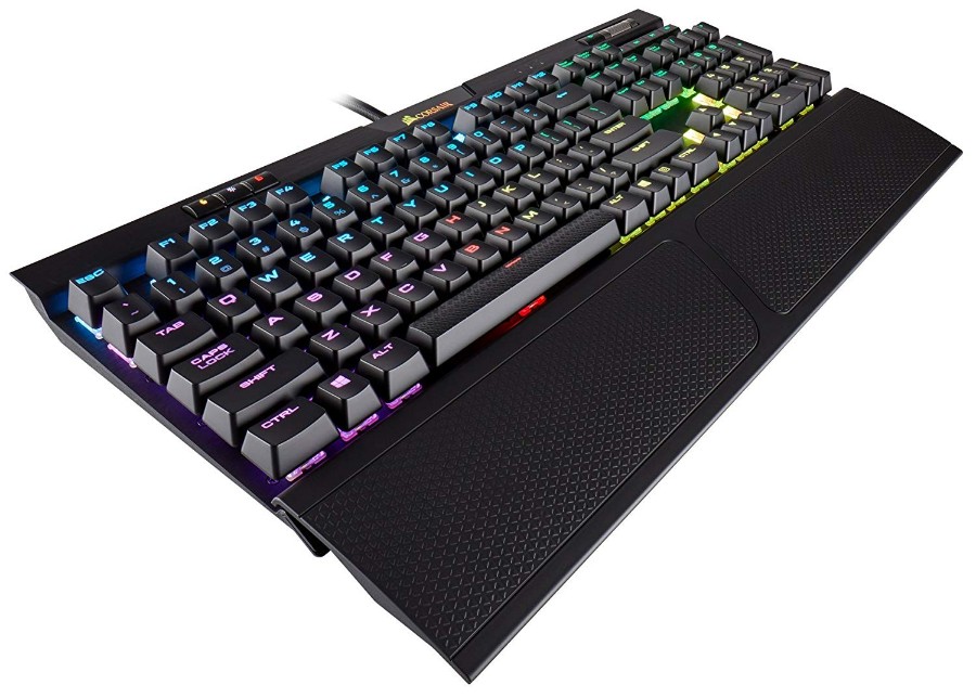 CORSAIR K70 RGB MK.2 RAPIDFIRE Mechanical Gaming Keyboard - USB Passthrough & Media Controls - Fastest & Linear - Cherry MX Speed - RGB LED Backlit.jpg