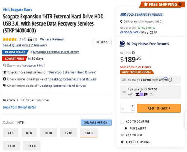 Seagate Expansion 14TB External Hard Drive HDD - USB 3.0, with Rescue Data Recovery Services (STKP14 (2).png