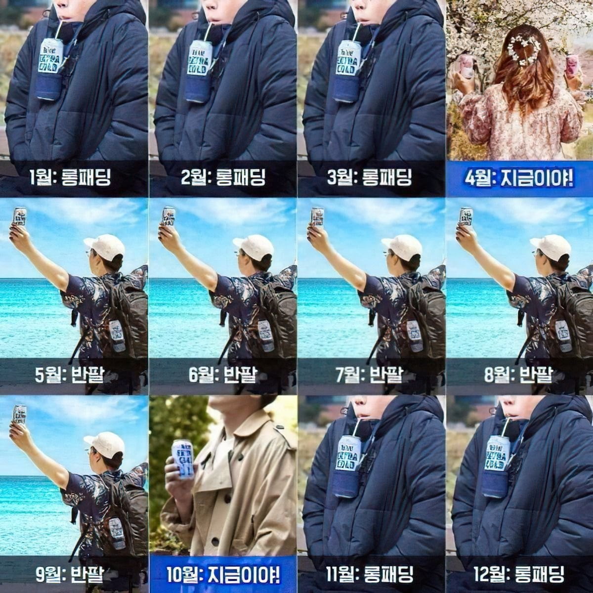 사계절의 나라 한국의 월별 패션 한짤 요약 - 뽐뿌:자유게시판 사계절의 나라 한국의 월별 패션 한짤 요약