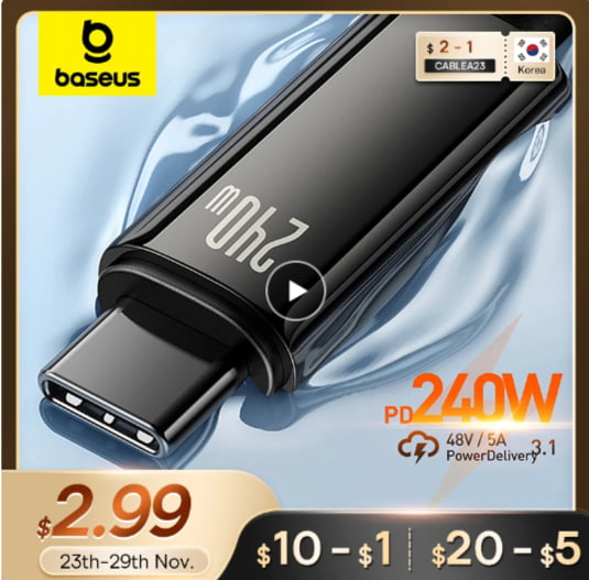 om-Baseus 240W USB CŸ ̺  15  PD3.1 ,  Ｚ S23 5A, ƺ PC CŸ   ̺ - AliExpress.png