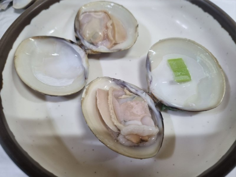 전북 고창 구시포가서 백합칼국수 먹었어요