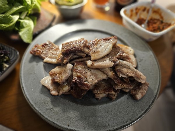 전자렌지 삼겹살