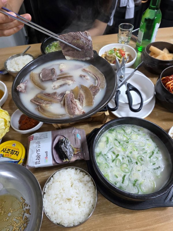 어제 먹은 것! 소머리국밥과 실비김치