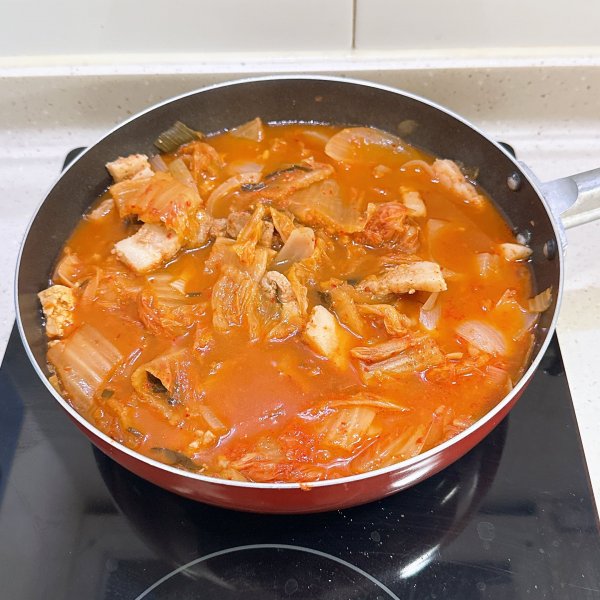 집에서 직접!!김치찌개