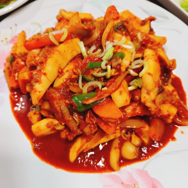 양념 갑오징어볶음