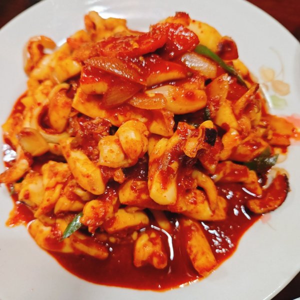 양념 갑오징어볶음