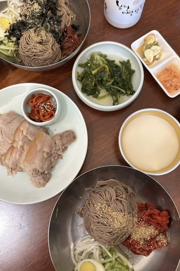 막국수에 막걸리