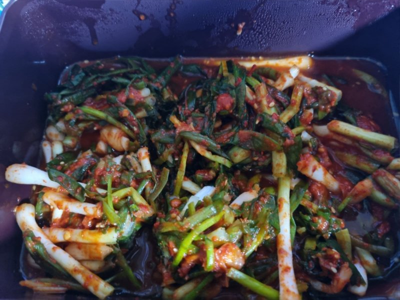 순두부계란국 파김치로 아침 먹어봅니다