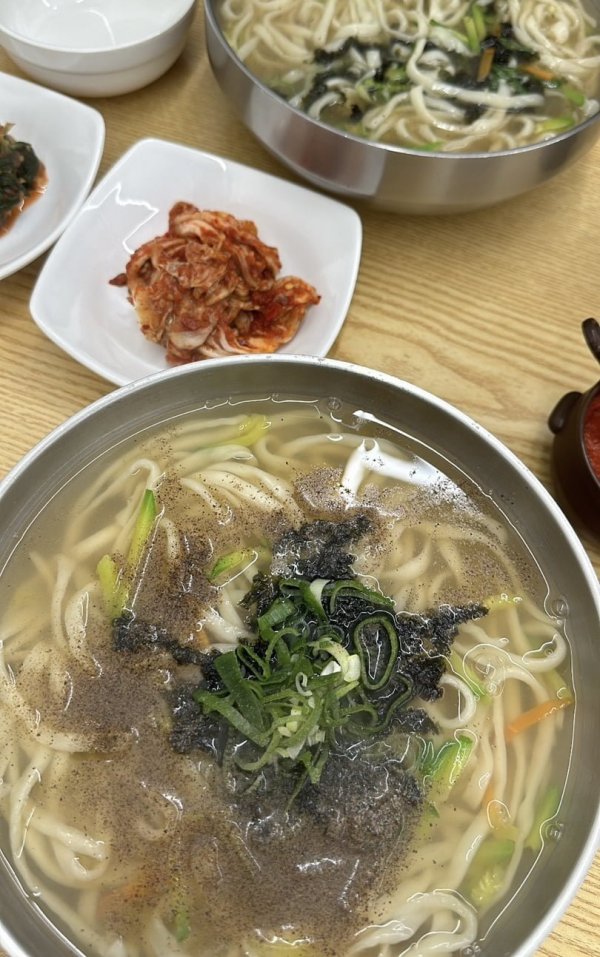 칼국수로 해장