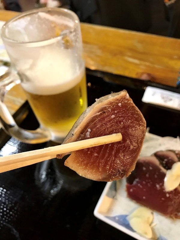 고치현의 명물 참치타다끼.