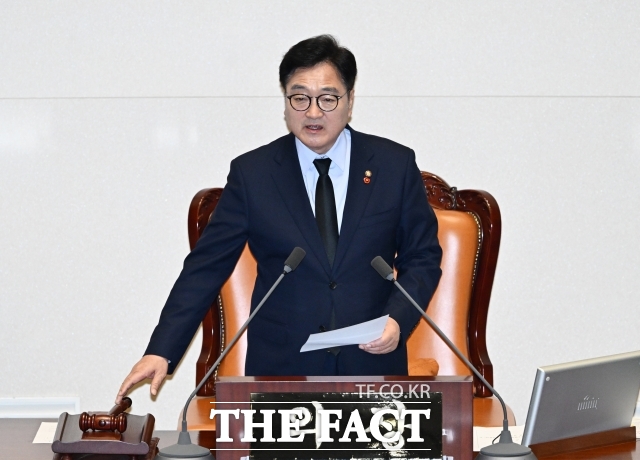 우원식 국회의장은 14일 한덕수 대통령 권한대행 국무총리가 국회 대정부질문에 출석하지 않은 데 대해 