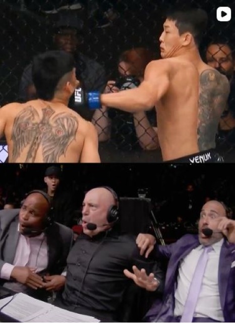 ֻ ѹ  ( ) ̿ ¦  ִ UFC ߰(Ʒ). ֻ νŸ׷(ȭĸó)